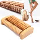 Массажер для расслабляющего массажа, массажер для релаксации с деревянной массажный ролик для ступней, снятие стресса, уход за здоровьем