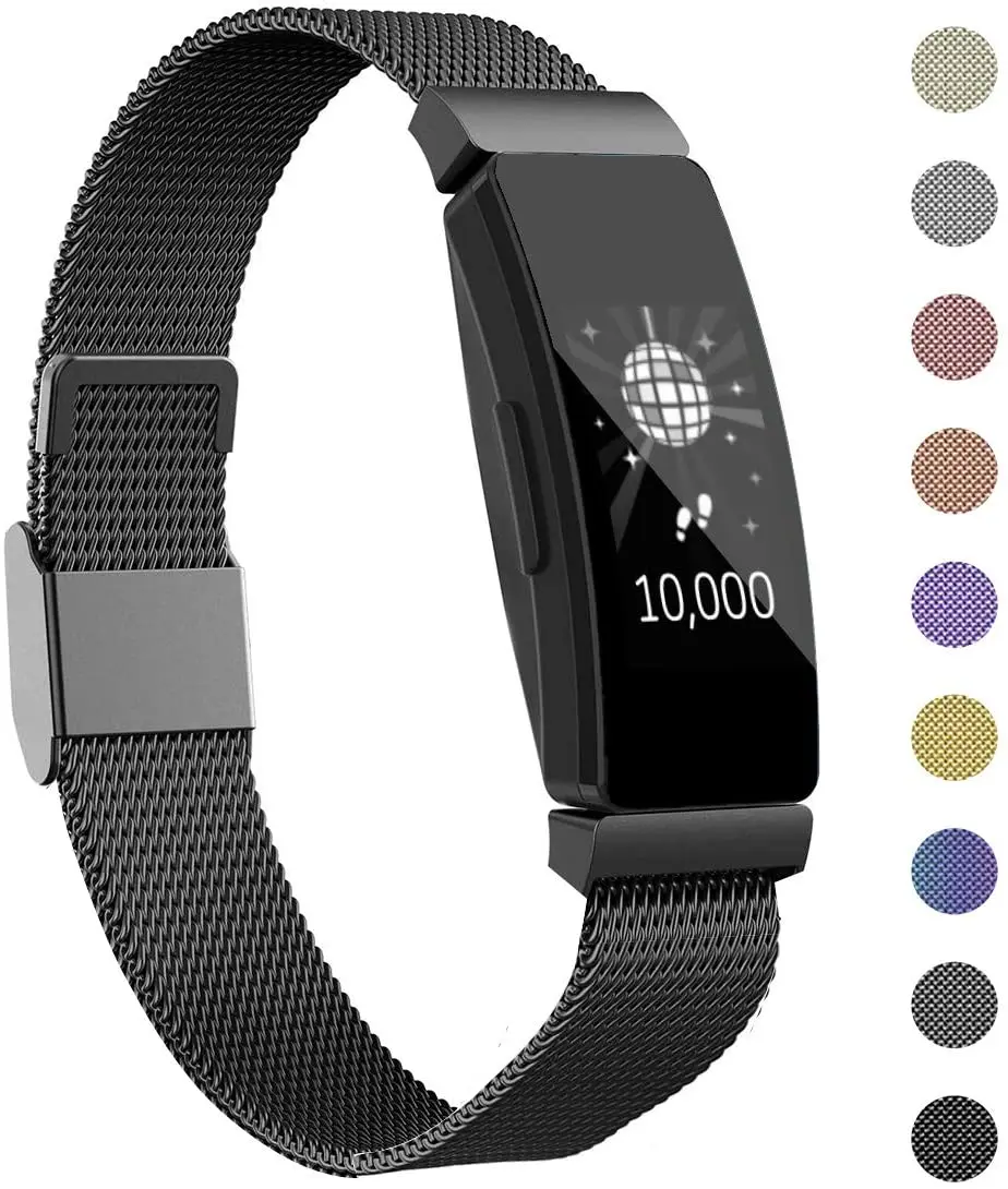 

For Fitbit Inspire HR/ace2 Band Replacement Strap Magnetic Stainless Steel Bracelet Betl for Fitbit Inspire
