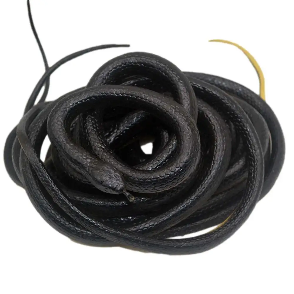 

Simulation Snake Tricky and Scary Soft Rubber Snake Toy 120CM