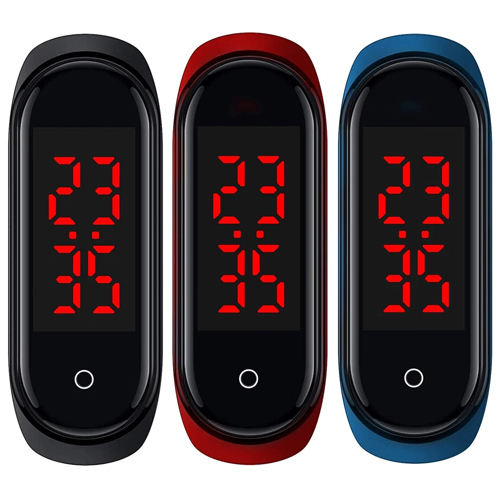 Умные часы со светодиодным экраном Thermomet V8 часы-браслет с измерением температуры