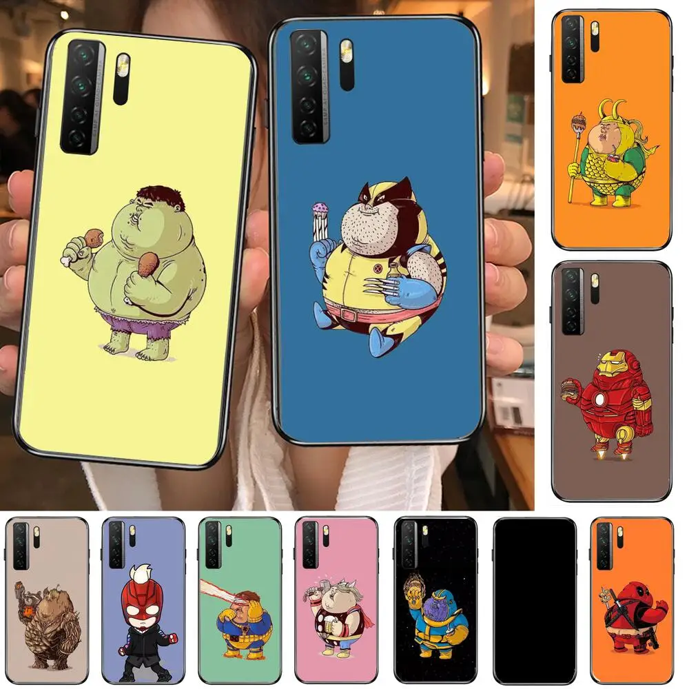 

Marvel cartoon superheroes Black Soft Cover The Pooh For Huawei Nova 8 7 6 SE 5T 7i 5i 5Z 5 4 4E 3 3i 3E 2i Pro Phone Case cases