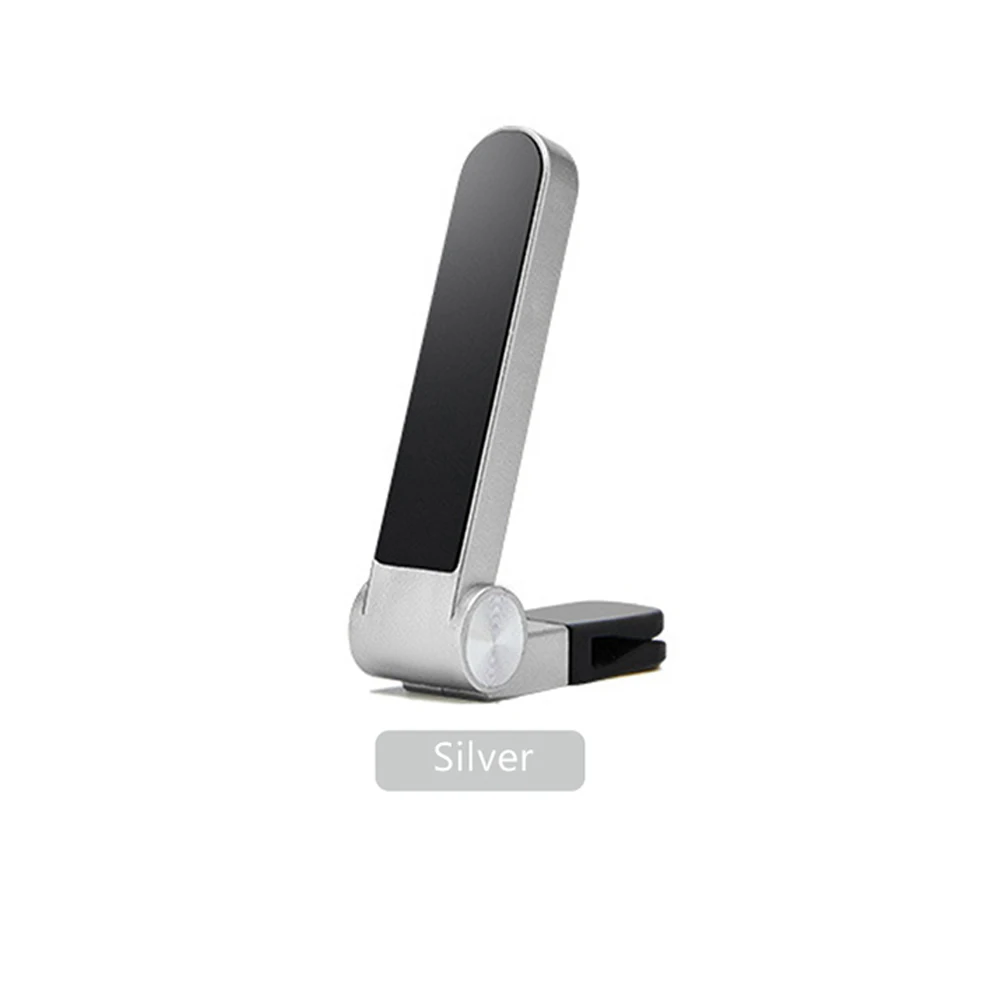 Sliver Магнитный держатель для телефона в автомобиле универсальный для iPhone 7 8 Air Outlet Stand GPS навигация для samsung L образный держатель для сотового телефона - Цвет: Sliver