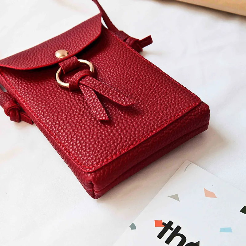 

Universal Leisure PU Leather Mobile Phone Bag for Samsung Galaxy S8 S9 Plus S6 S7 edge Shoulder bags MINI Parcel Phone pouch Bag