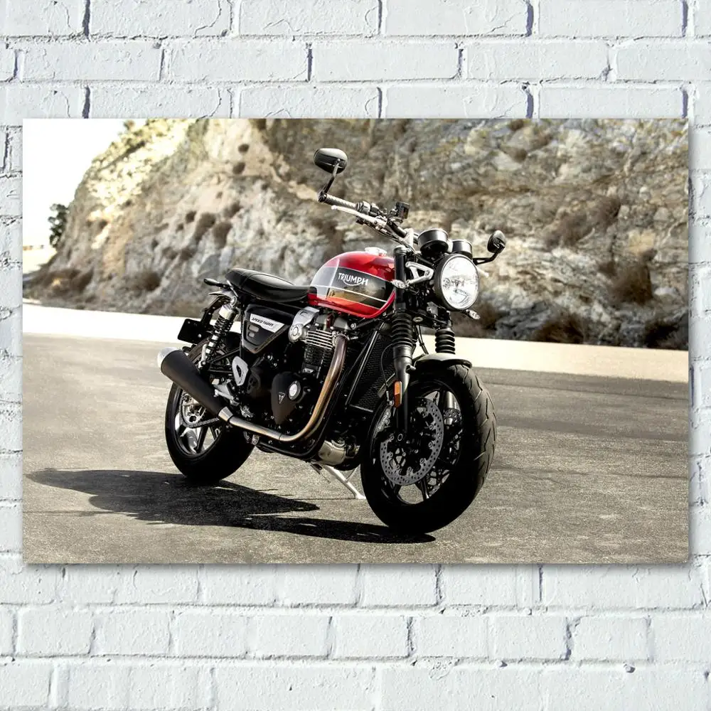 Настенные художественные плакаты с изображением транспортных средств мотоцикла