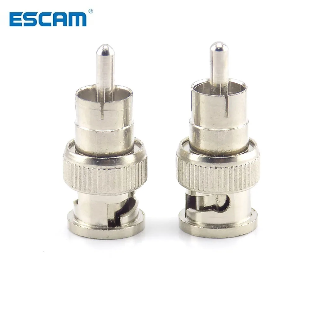 ESCAM 5 шт. RCA штекер в BNC разъем Мужской адаптер для видеонаблюдения ip камера видео