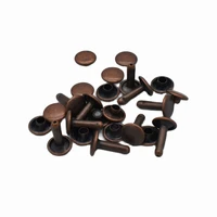 9mm bronze double cap rivets studs for leathercrafts fastener snaps prong studs rivets 50set