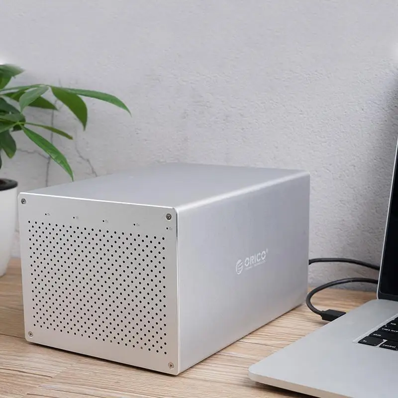 ORICO Honeycomb Series 3.5 inch 5 Bay Aluminum Alloy Type-C Hard Drive Enclosure with Raid,Transfer rate USB3.1 Gen1 5Gbps