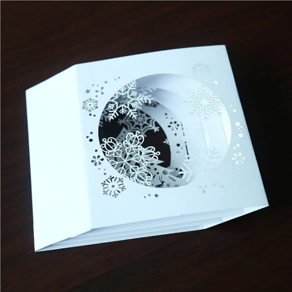 Снежинка 3D всплывающие открытки поздравительная открытка День Святого