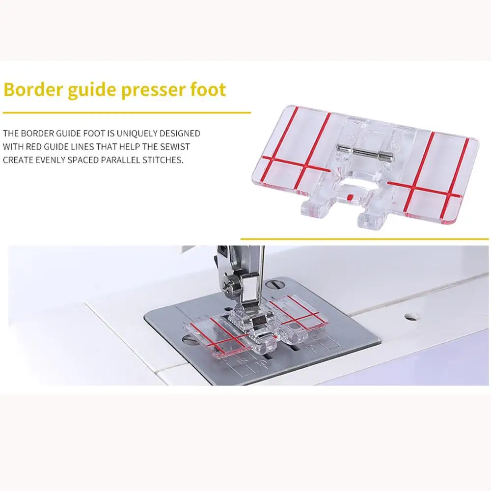 Набор ножей для рулонной отделки 9PCS Domestic Sewing Machine Foot Presser Rolled Hem Feet Set for Singer Brother Low Shank Adapter Accessories QE on.