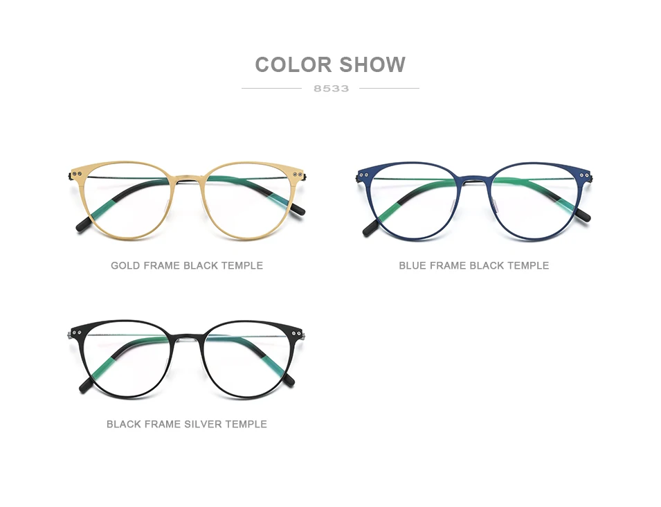 

Pure Titanium Progressive Multifocus Glasses Frame Unisex Full Rim Optical Eyewear Ultralight Prescription Reading Eyeglasses