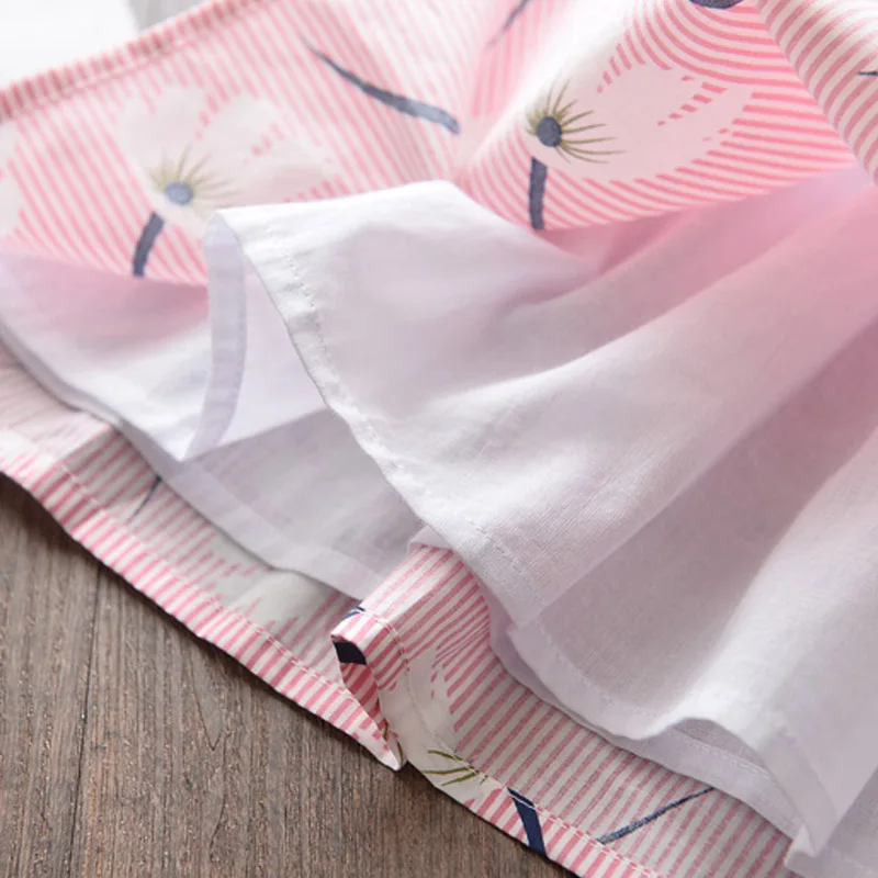 

Keelorn Girl Princess Dress 2021 Summer Flower Print Children Clothes Sleeveless Cotton Kids Vestidos Casual Baby Girls Costume