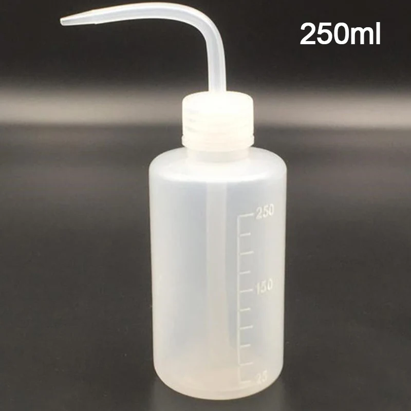 

250ml Capacity Tattoo Wash Clear White Plastic Green Soap Squeeze Bottle Laboratory Measuring Bottle