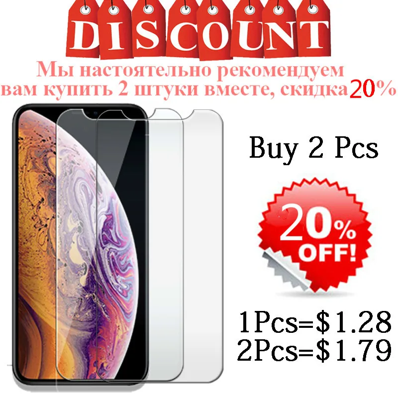 Стекло для iPhone x s 6 7 8 Plus стекло S XR X Max закаленное iphone xr защита экрана|Защитные