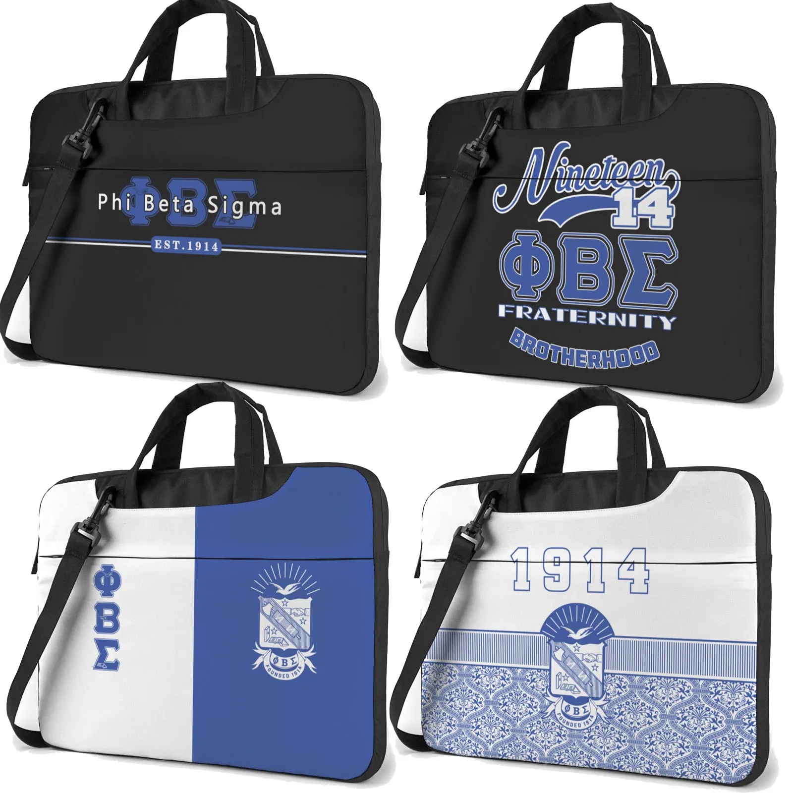 

Phi Beta Sigma 1914 PBS Наплечная Сумка для ноутбука чехол для ноутбука с ремешком Защитная сумка для ноутбука для бизнеса повседневная школа