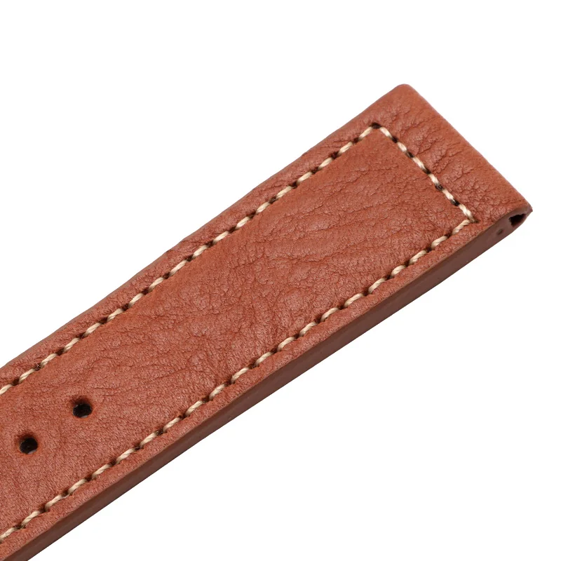

Replacement strap For Leather watchband 22mm black orange bracelet For BM8475 CA0695 AW1360 fluororubber watch chain