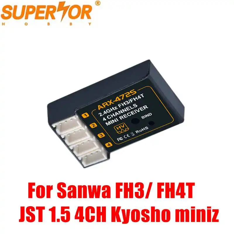RSA04M ARX 472s 4CH приемник FH 3/FH 4T совместимый JST 1 5 ''для Sanwa M12 M11X EXZES X MT 4 MX 3X GEMINI S 4S