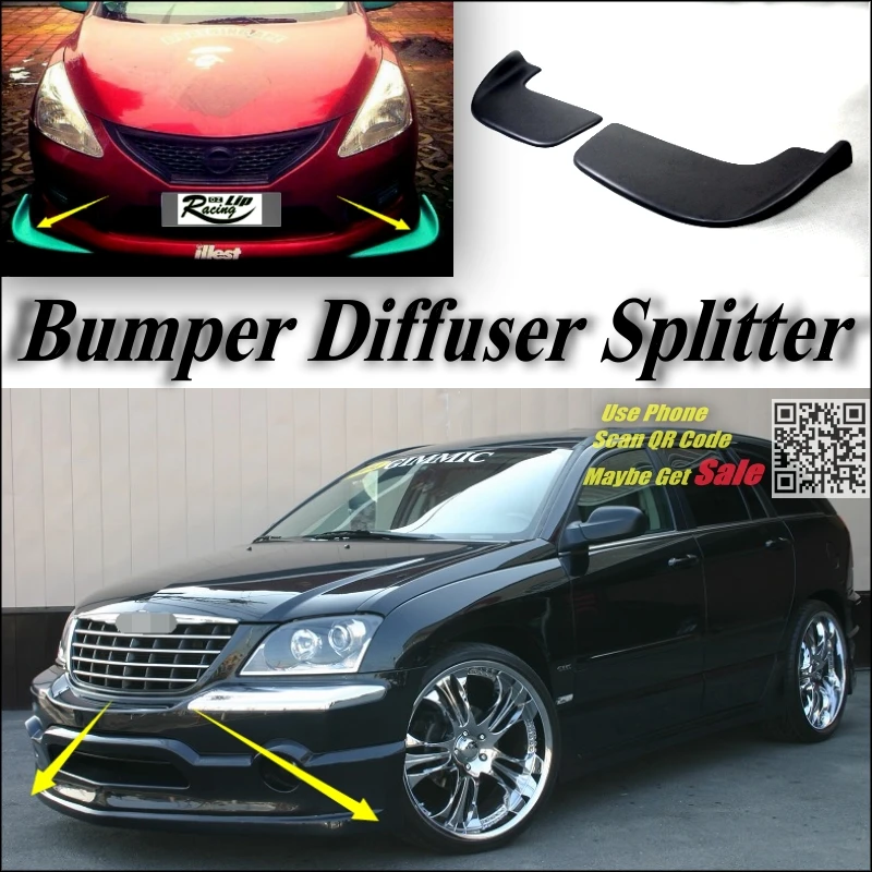 Автомобильный Разветвитель диффузор бампер губа для Chrysler Pacifica Набор тюнинга
