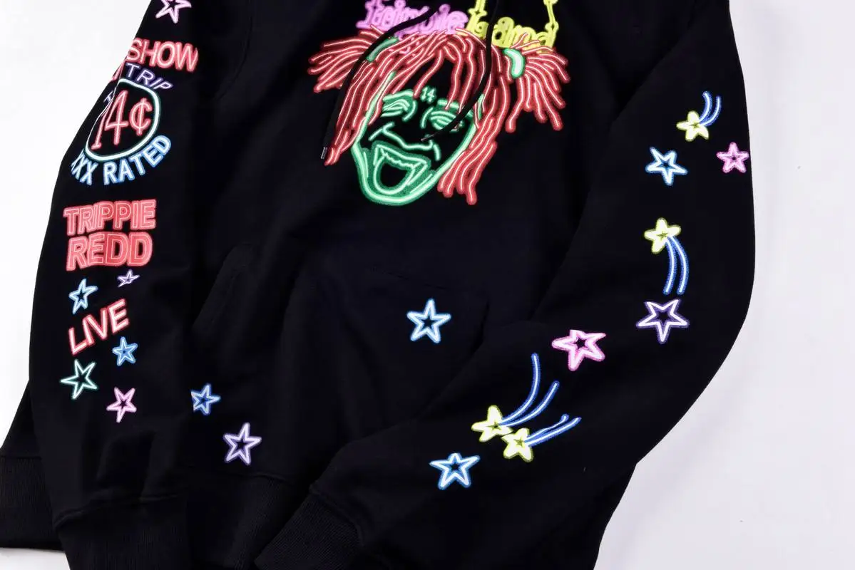 Trippie Redd толстовки merch trippieland забавные буквы девушка печать уличная хип hopTrippie Redd толстовки для мужчин и женщин