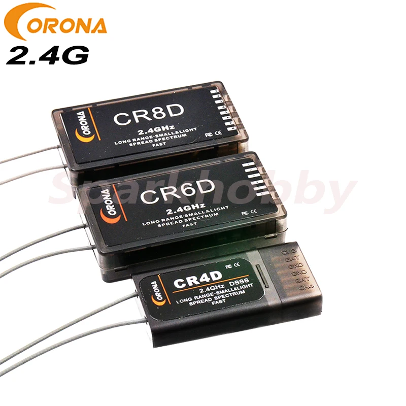 1 шт. Радиоуправляемый приемник Corona CR4D/CR6D/CR8D 2 4G 4CH 6CH 8CH совместимый с CT8F/CT8J