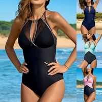 sexy one piece swimsuit closed large size women push up swimwear for the pool body beach sports bathing suit swim wear