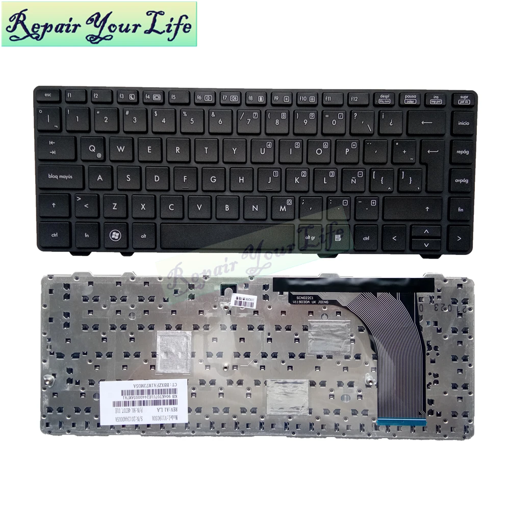 Клавиатура для ноутбука HP Probook 6360B 6360 Стандартный латинский LA черный с рамкой