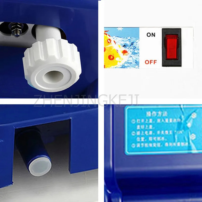 

220V Electric Shaved Ice Machine Commercial Milk Tea Shop Smoothie Crushed Ice Smoothie Snowflake Home Appliances Equipment 250W