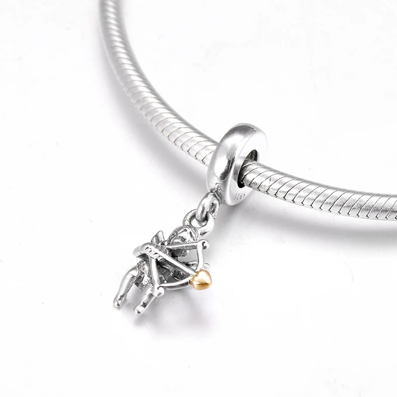 Кулон из серебра 2018 пробы в виде Купидона для браслета | Украшения и аксессуары