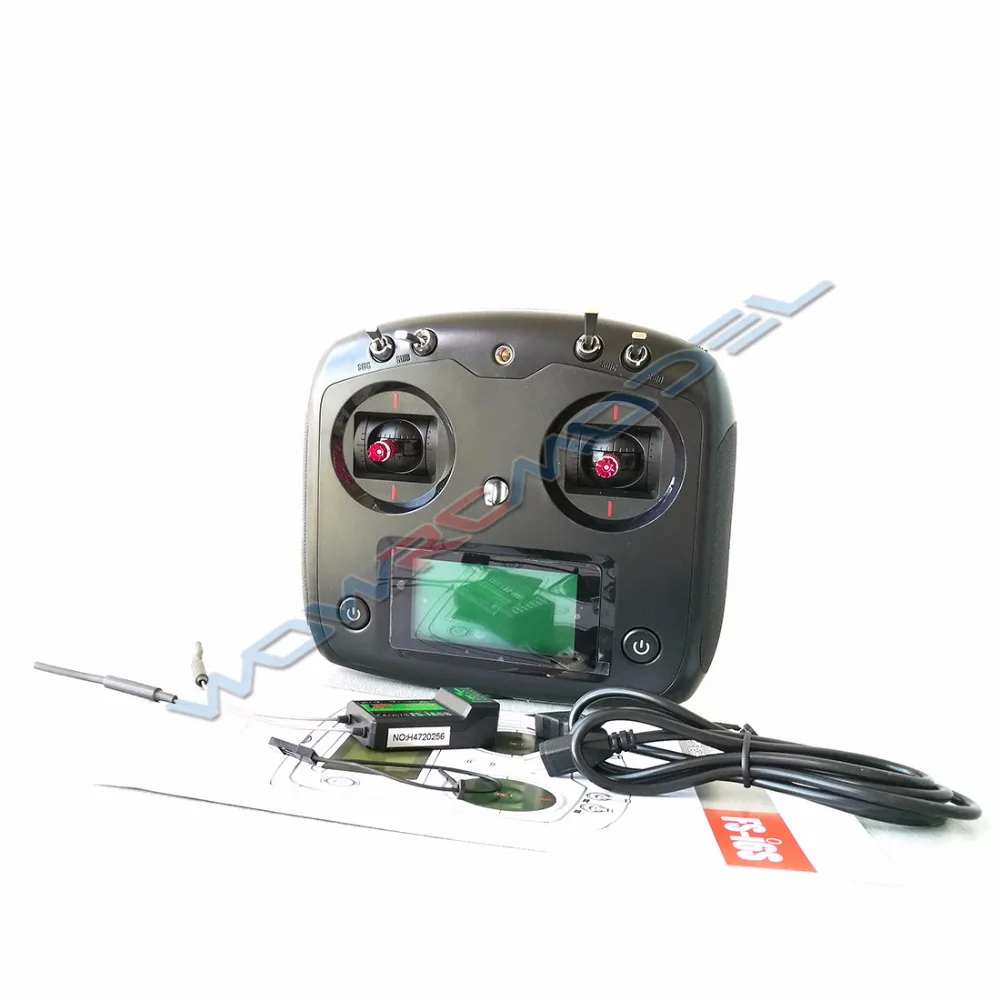 

Black FS-I6S FS I6S 10CH 2.4G RC Quadcopter Transmitter Controller with Receiver FS-iA6B or FS-IA10B and Change Mode Gift