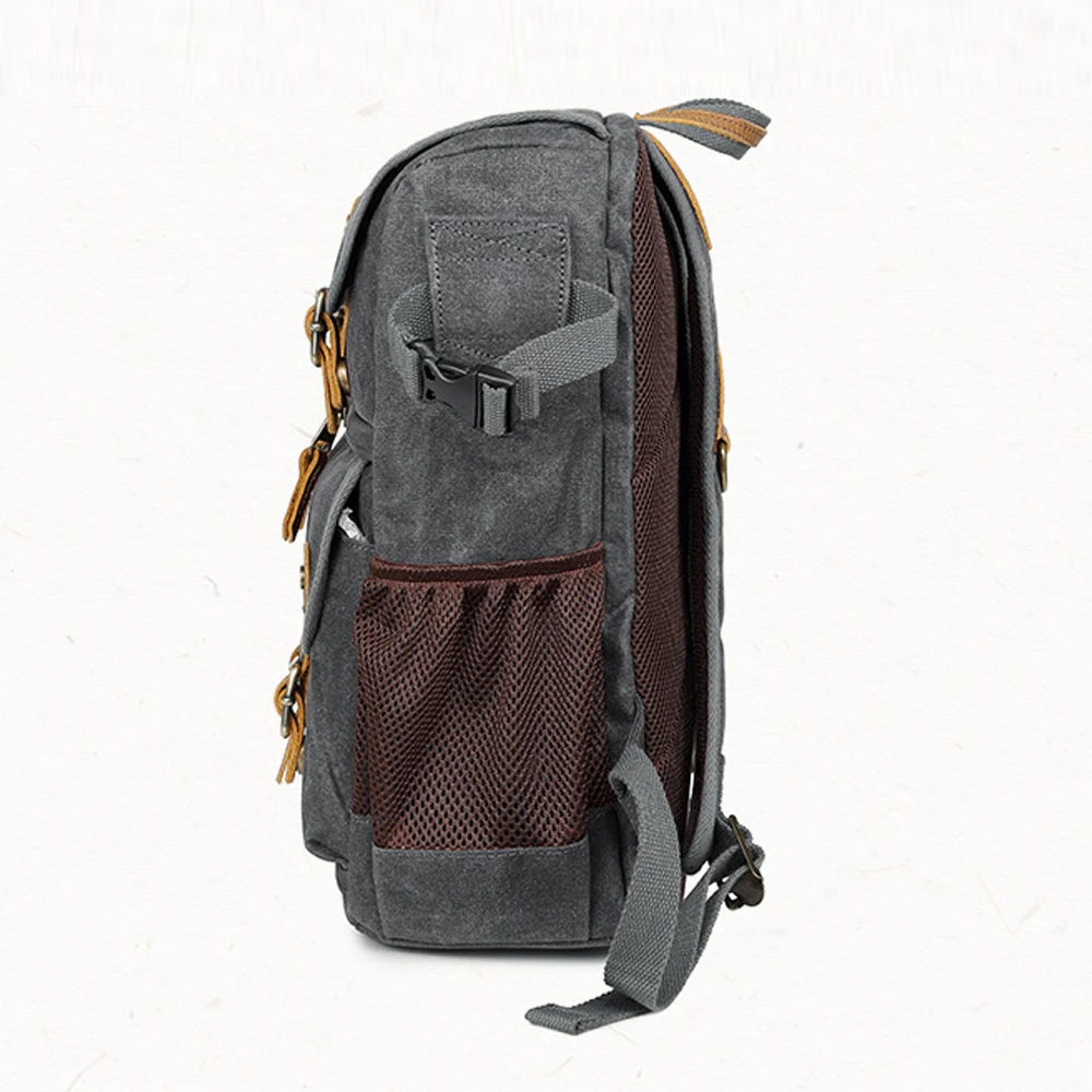 photography retro waterproof batik canvas backpack outdoor large capacity tripod bag padded water resistant lens case camera bag free global shipping