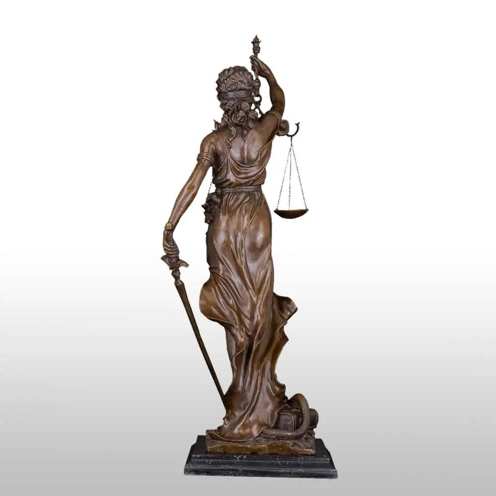 ArtsHom DS008 76 см большая леди весы справедливости статуя бронзовая греческая