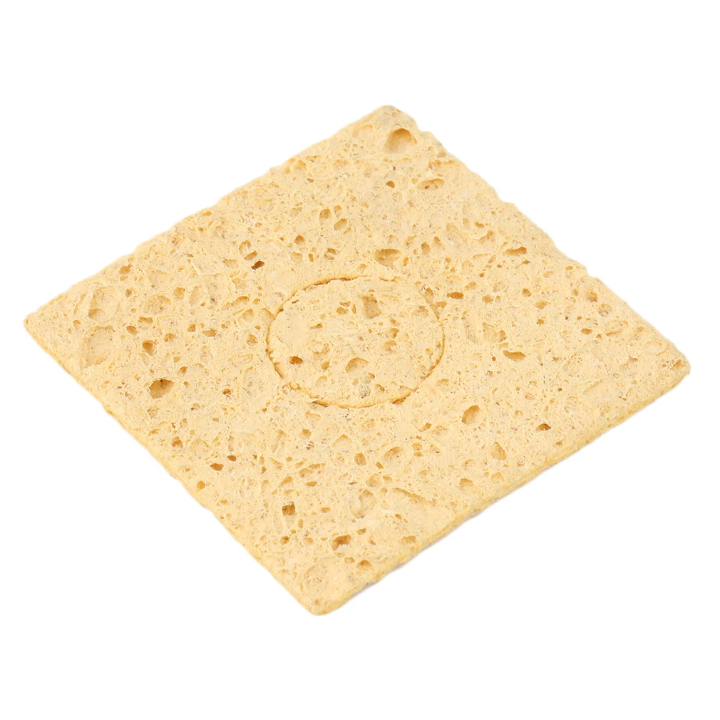 Желтый 1 шт. паяльник наконечник сварочная Чистящая губка для 936 изысканный