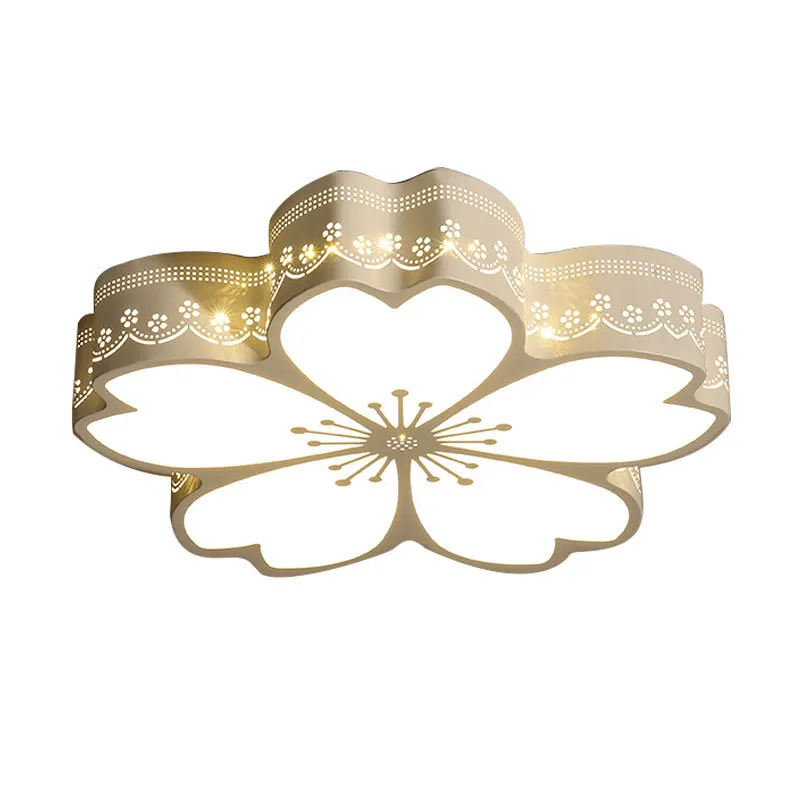 

Bedroom Lamp LED Ceiling Lamp Modern Simple Children's Room Romantic Warm Flower Creative Wedding Room Lamp