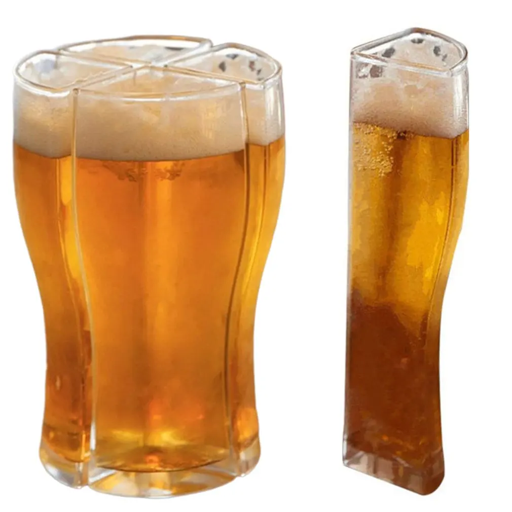

Super Schooner Beer Glasses Mug Cup Separable 4 Part Large Capacity Thick Beer Mug Glass Transparent for Club Bar Party