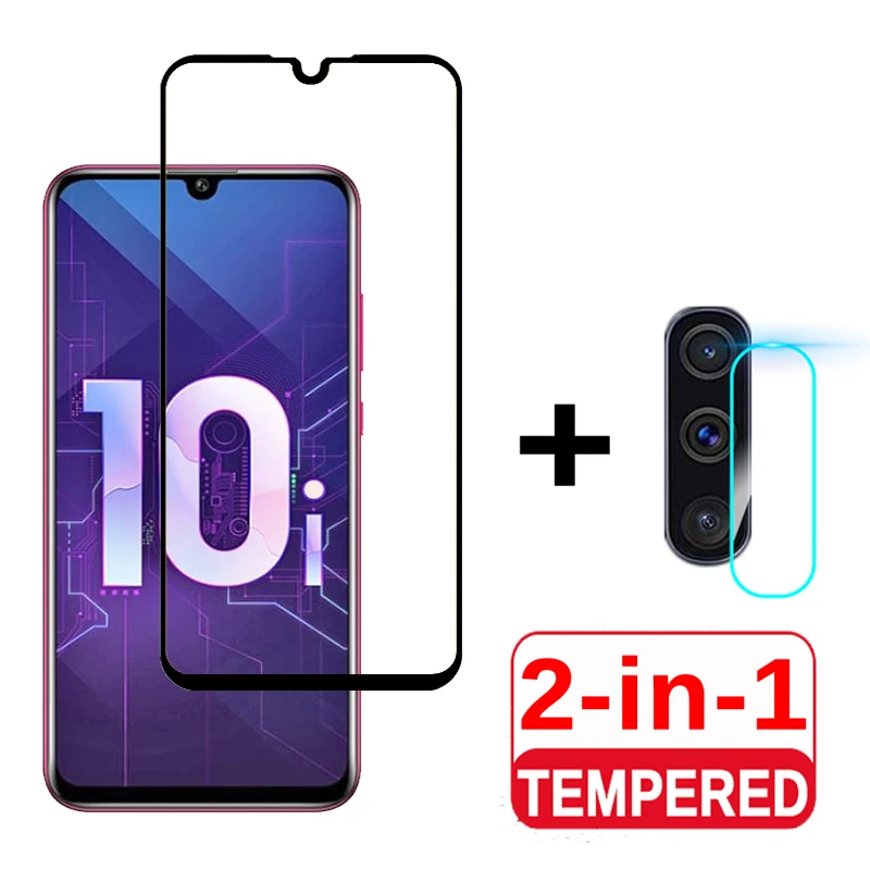 2-в-1 протектор экрана из закаленного стекла для Huawei Honor 10i экранная пленка &amp Camera