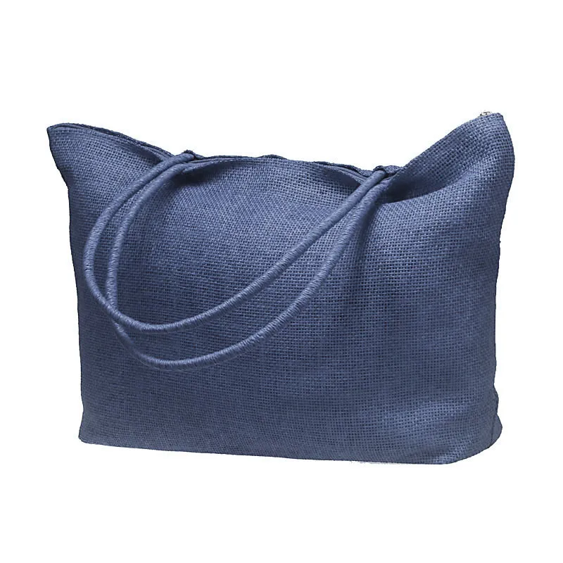 Большие соломенные пляжные сумки женская складная многоразовая сумка для