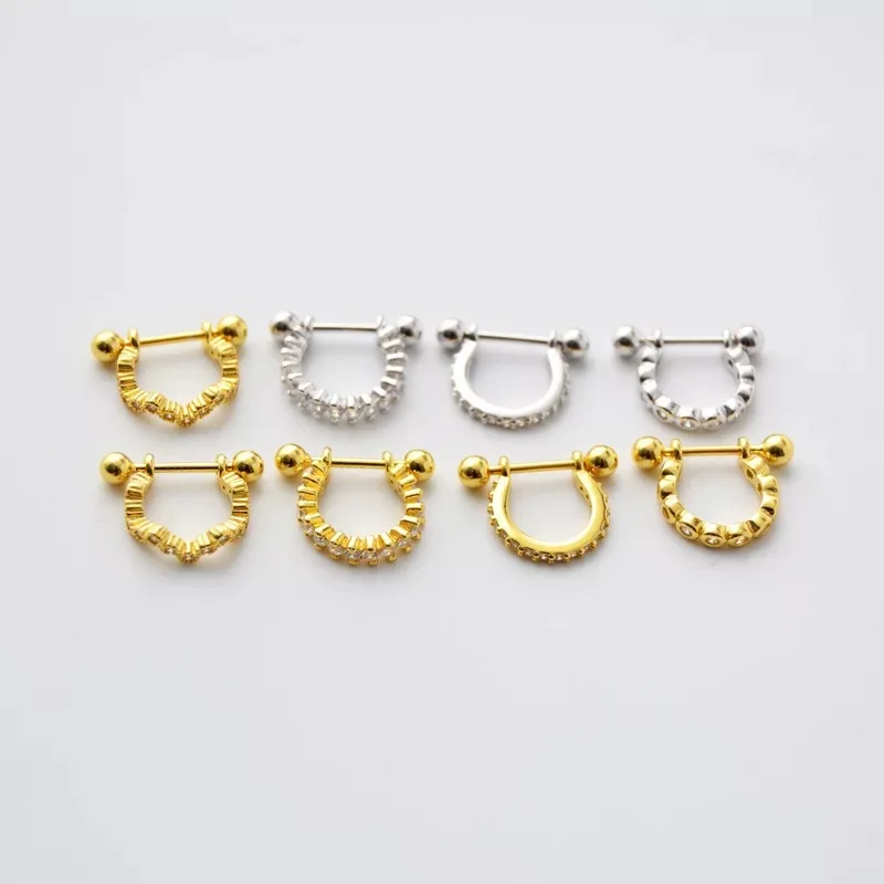 Женские серьги из серебра 925 пробы с фианитами