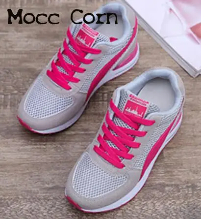 

Summer Platform Sneakers Woman Mesh Breathable Hight Increase Shoes Thick Bottom Wedge Sneaker White Outdoor Casual Sport Shoe