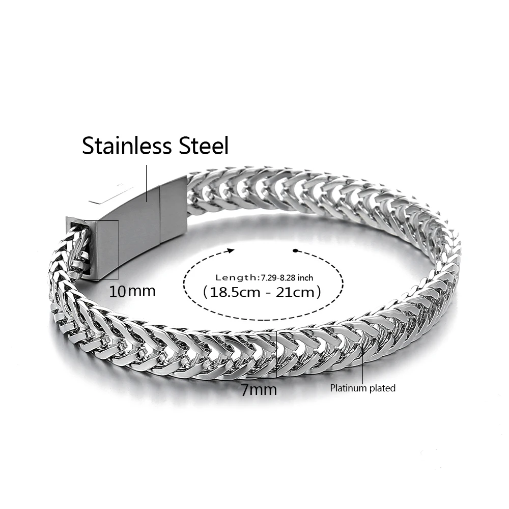 Pulseira Masculina Будда Браслеты Серебряный тон звено цепочка браслет на запястье для мужчин ювелирные изделия подарок Хорошее качество