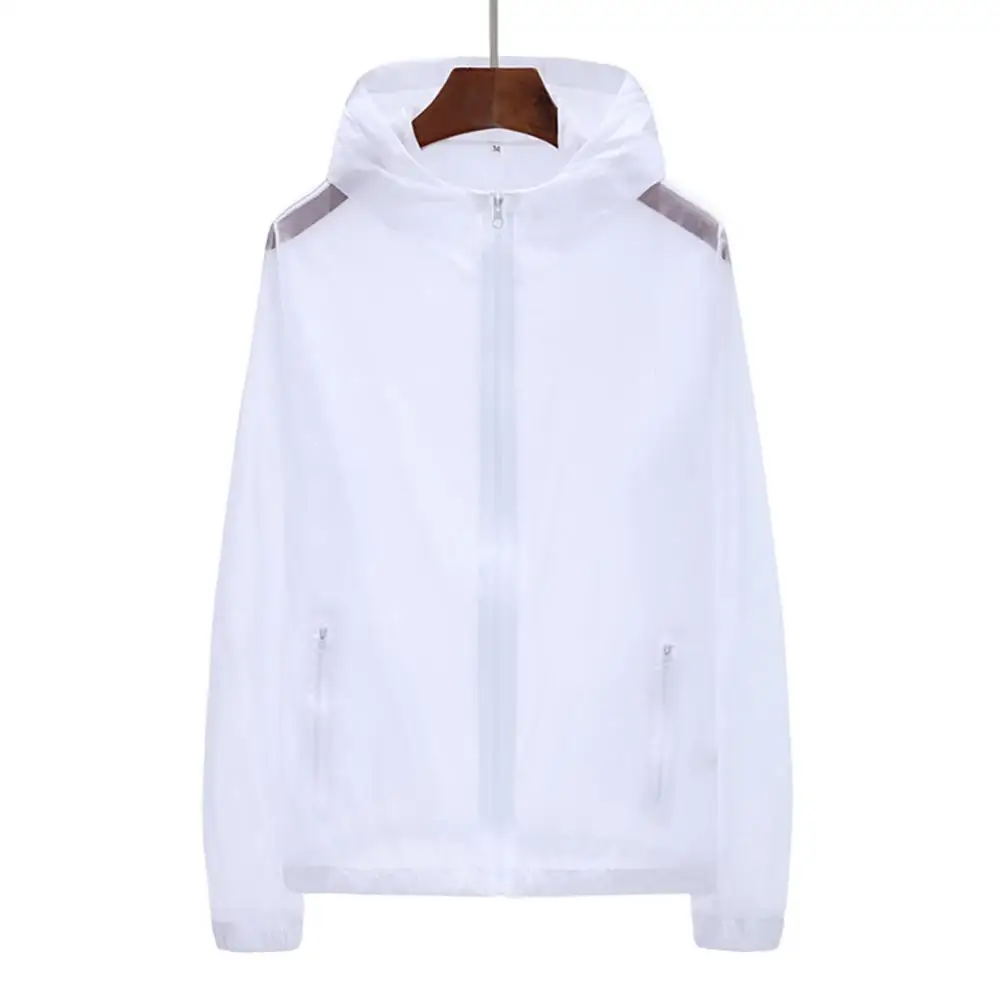 60%HOTUnisex Summer Pockets Zip Hooded Windproof Sun Protection Coat Fishing Jacket