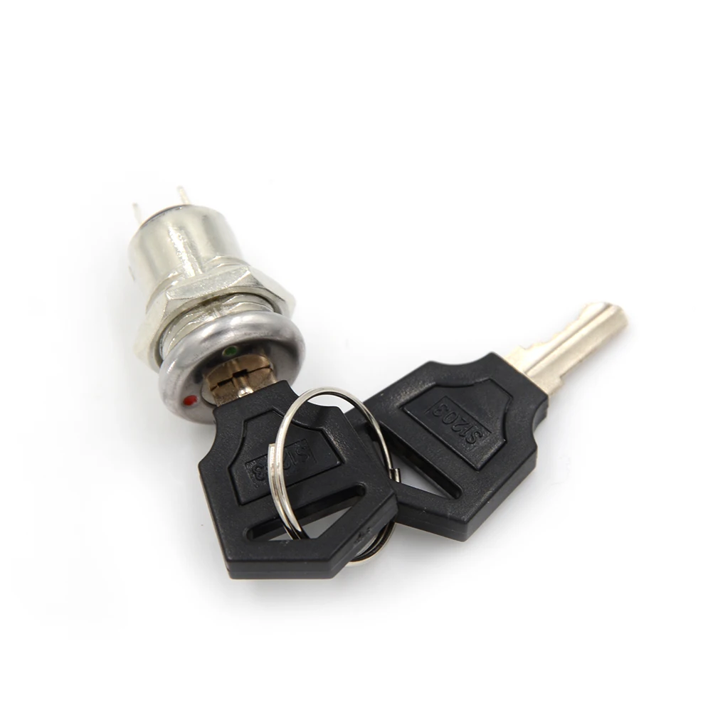 12 мм Мини Ключ Переключатель ВКЛ/ВЫКЛ переключатель блокировки KS-01 KS01