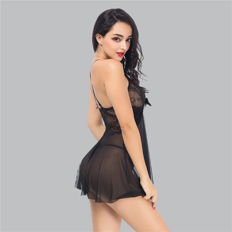 

Women Sexy Porno Underwear Babydoll Lingerie Hot Erotic Costume Babydoll Sexy Lace Lingerie Sleepwear Transparent Erotic Dress