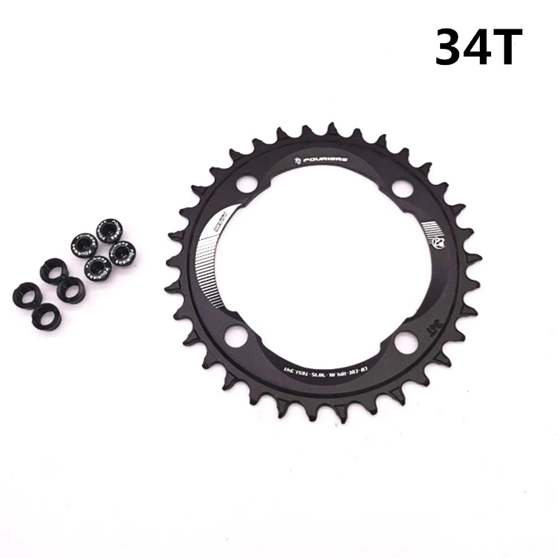 Звездообразная звезда fourier MTB велосипедная Звездочка 104 BCD 34T 38T 40T 42T|Шатун и