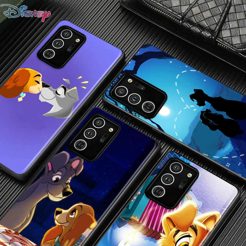 

Disney Lady and the Tramp Shockproof Cover for Samsung Galaxy S21 S20 FE Ultra Lite S10 5G S10E S9 S8 Plus Black Phone Case