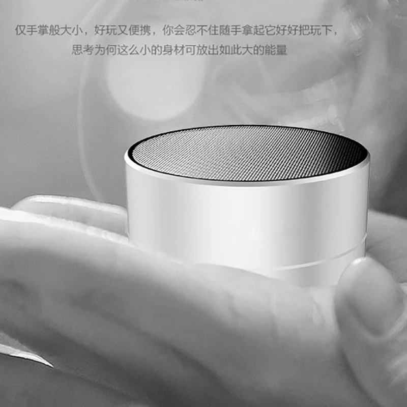 KAPCICE беспроводной bluetooth динамик металлический Мини Портативный subwoof звук с