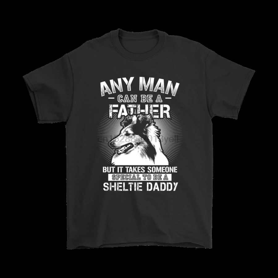 Любой мужчина может быть папой особенным чтобы шелти папы рубашки| |