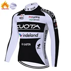 KUOTA зимние Термальность флис Heren Tenue вело Homme Велоспорт Джерси рубашки для мальчиков Ropa Ciclismo Hombre Camisa Masculina
