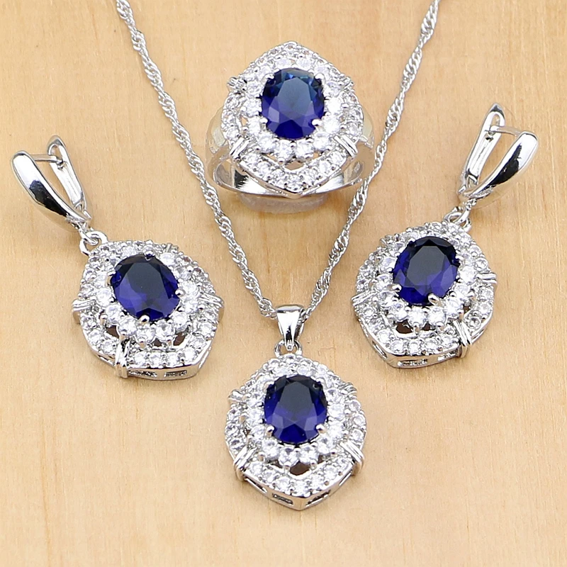 Комплект из колье серёг и кольца серебра 925 пробы|jewelry sets for women|silver jewelry setsterling silver