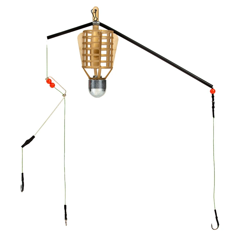 3 крючка Рыболовная Приманка Фидер Корзина держатель Клетка для рыболовных