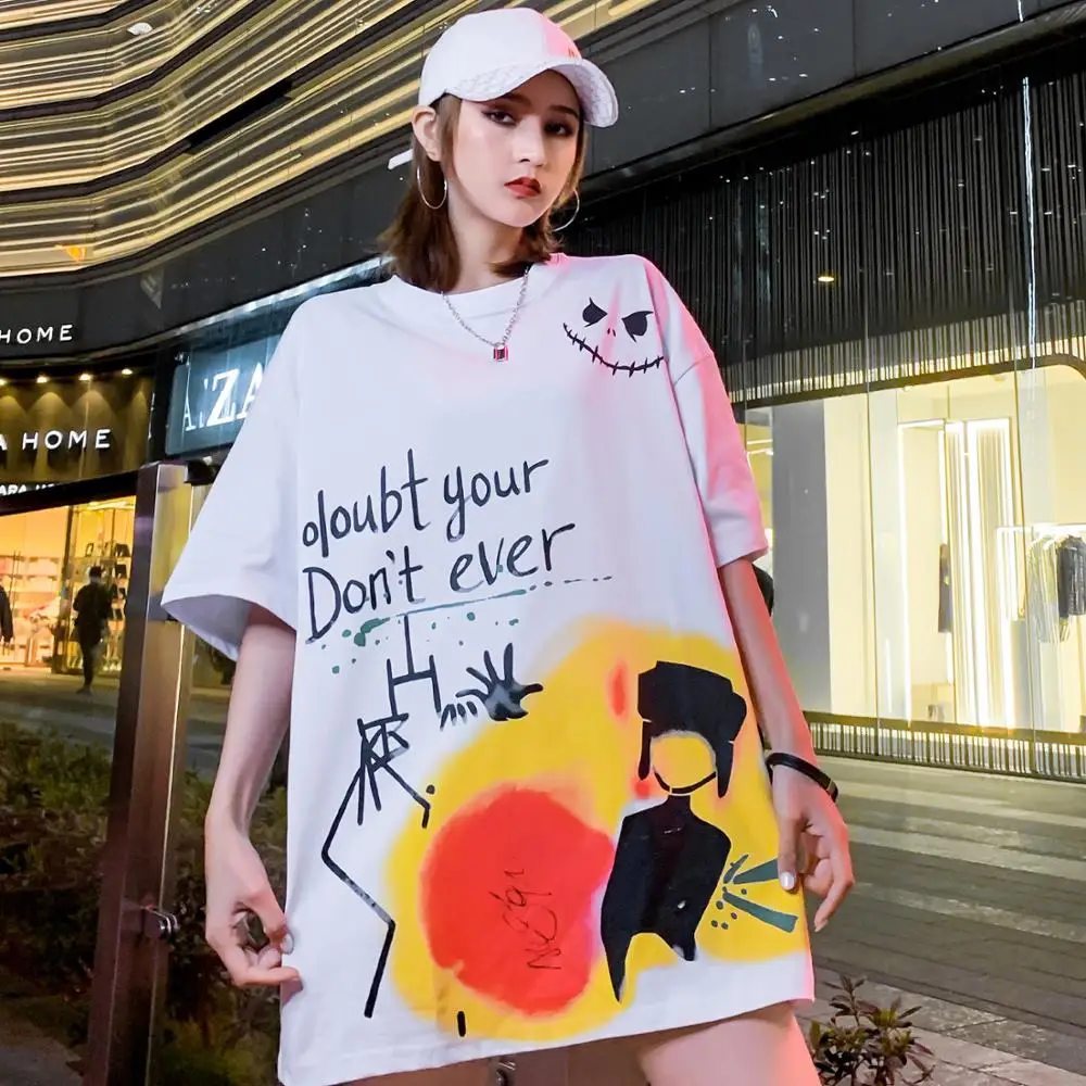 Aelfric Eden футболка в стиле хип хоп с принтом граффити для мужчин 2020SS хлопок Японский