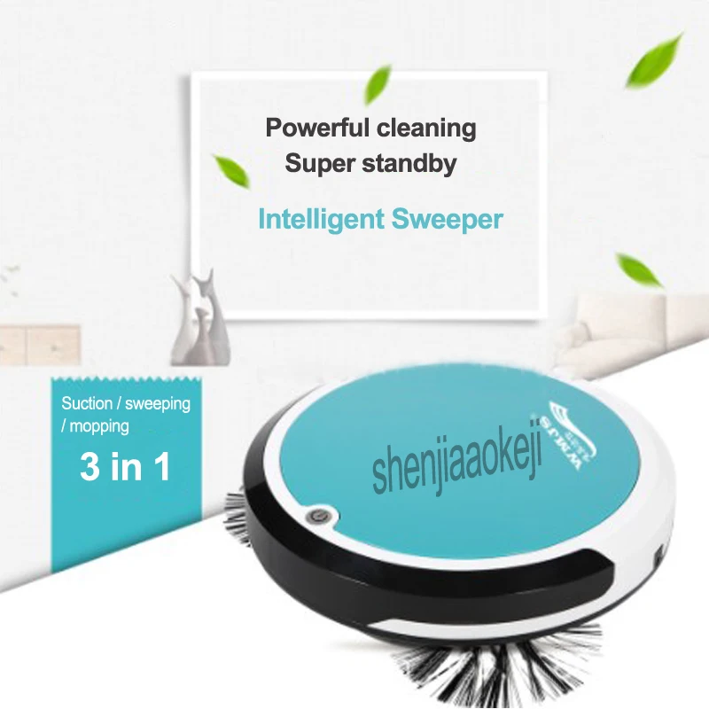 New upgraded intelligent sweeping machine Suction/sweeping/mopping integrated Household automatic sweeper 110-220v 8w | Бытовая техника